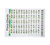 Tabla de Acordes de Piano, Guía Educativa de Digitación para Principiantes, 60 Acordes en Papel Artístico Duradero (Grande)