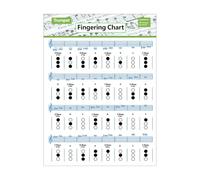 Tabla de acordes de trompeta - Póster de digitación de trompeta, libro de referencia portátil para principiantes, adultos o niños, hoja de acorde de clarinete, trompeta, tabla de ejercicios