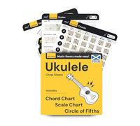 Tabla de acordes de ukelele, escalas, acordes, decodificador de teclas, teoría musical más fácil, amplía la reproducción rápida de Uke para principiantes e intermedios, herramienta de aprendizaje de
