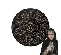 Tabla de adivinación de fantasmas - Tabla de madera decorativa con letras y punteros para mensajes | Decoración fantasma y juego de tabla fantasma para fiestas temáticas y reuniones