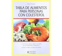 Tabla de alimentos para personas con colesterol
