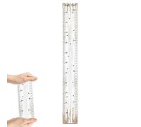 Tabla de altura de madera - Madera 47,24x5,91x0,12 pulgadas 470g | Medida de pared con regla de crecimiento para niños pequeños, herramienta de decoración de habitación de dibujos animados para seguim