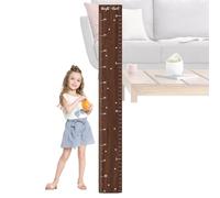 Tabla de altura de madera - Madera 47,24x5,91x0,12 pulgadas 470g | Medida de pared con regla de crecimiento para niños pequeños, herramienta de decoración de habitación de dibujos animados para seguim