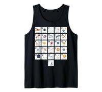 Tabla de Aprendizaje de Ciencias espaciales del Alfabeto de la A a la Z de Astro Camiseta sin Mangas