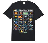 Tabla de Aprendizaje de Conceptos de Ciencia Espacial de astrofísica de la A a la Z Comfort Colors Adult Heavyweight T-Shirt