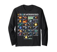 Tabla de Aprendizaje de Conceptos de Ciencia Espacial de astrofísica de la A a la Z Manga Larga