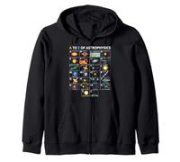 Tabla de Aprendizaje de Conceptos de Ciencia Espacial de astrofísica de la A a la Z Sudadera con Capucha