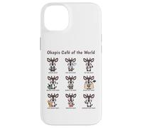 Tabla de Baristas de té batido Okapi Cafe Giraffe para Amantes del café Carcasa para iPhone 14 Plus