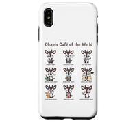 Tabla de Baristas de té batido Okapi Cafe Giraffe para Amantes del café Carcasa para iPhone XS MAX