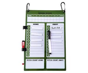 Tabla de béisbol, tabla de batalla extraíble, clip magnético de doble cara, 8,66 x 13,78 cm, portátil compacto, ideal para la liga joven, entrenamiento escolar, y competiciones en equipo