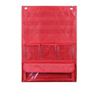 Tabla de bolsillo de 7 bolsillos con popotes, 13 x 18 pulgadas, tabla de bolsillo para conteo de matemáticas, para pizarrón de aula, valor posicional para aula con popotes