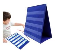 Tabla de bolsillo de mesa, tabla de bolsillo de escritorio para profesores, organizador de aula de pie para tarjetas de palabras, fonética, horario, ayudas de enseñanza