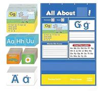 Tabla de bolsillo interactiva de aprendizaje preescolar para alfabeto, recurso divertido para reconocimiento de letras y habilidades de escritura