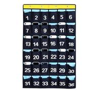 Tabla de bolsillo numerada para teléfonos con 36 ranuras para colgar en la | Tabla de bolsillo para teléfono celular de montaje en pared para aula, hogar, escuela, dormitorio, oficina, sala de reuniones