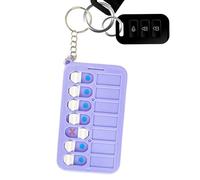 Tabla de bolsillo para niños, lista de verificación de tareas para dormir con diseño compacto, con soporte para llavero para niños, mochilas, mochilas escolares, gestión de rutina diaria, estilo