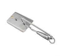 Tabla de buceo de pesca para uso de acero inoxidable, cuchillas ajustables, mecanismo giratorio, ligero, portátil, equipo de pescador, control de profundidad, plata (3# 18,2 cm/157 g)