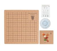 Tabla de con alfileres - Tarjeta de Proyecto de Doble Cara 8X8 Pulgadas con Rejillas y Pernos,Proyecto de Pulsera Reutilizable con Instrucciones Incluidas, Tabla de Hecha a Mano