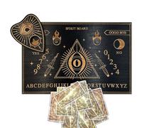 Tabla de conversación mística - Tablero colgante con planchette | Paneles de comunicación fantasma con alfabeto y números, decoración de bruja oculta, regalos mágicos para adolescentes, juego de