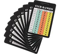 Tabla de conversión de tarjetas de puntuación de golf para bolsas de golf. Tarjetas de reglas de golf. Herramienta eficiente para jugar al golf.