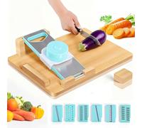 Tabla De Cortar, 6 En 1 Antideslizante Tabla De Cortar Con Topes Para Pan Y PúAs Una Sola Mano Tablas De Cortars Para Personas Con Amputaciones Y Discapacidades Corte Sin Esfuerzo Con Una Sola Mano