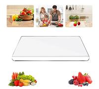 Tabla de cortar, acrílico transparente, tabla de cortar de cocina con labio, protector de encimera, antideslizante, sin BPA para cocina, bar, restaurante para amasar pizza pan(45 x 60 cm)