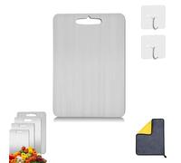Tabla De Cortar Cocina Titanio, Titanium Cutting Board, Tabla De Cortar De Titanio, Tabla De Cortar Acero Inoxidable (29X20CM)