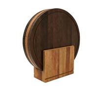 Tabla De Cortar Con Soporte | Piezas Redondas Para Preparación De Comidas - Tabla Para Cortar Y Servir Alimentos - Carne Fruta Barbacoa Picnic Apartamento Patio Playa Y Hogares