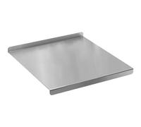 Tabla de cortar de 12.0 x 16.0 in con borde, tabla de cortar de acero inoxidable antideslizante, protector de encimera de masa para carne, verduras, pan, borde del mostrador
