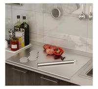 Tabla de cortar de acero inoxidable 304 para cocina, apta para uso alimentario, apta para carne, frutas, verduras y pan. Tabla de cortar grande con tapa.,60x90cm/23.6"Lx35.4"W
