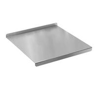Tabla de Cortar de Acero Inoxidable con Borde de Mostrador - Tabla de Masa Antideslizante para Cortar con Borde Protector de Encimera para Carne, Verduras, Pan, 12x16