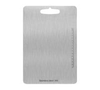 Tabla de cortar de acero inoxidable - Tabla de cortar de doble cara | Tablas de corte de acero para cocina, con escalera clara Gadgets de cocina, tablas de corte antiadherentes lavables