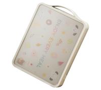 Tabla de cortar de acero inoxidable, tabla de cortar para el hogar, resistente a los arañazos, superficie a prueba de arañazos, 30,6 x 40 cm, ideal para preparar comidas, restaurantes, senderismo