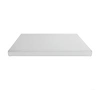 Tabla de cortar de acrílico transparente con ranura para zumos, antideslizante, grande, 45 x 35 cm, apta para lavavajillas, tabla de cocina para frutas y carne (A)