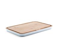 Tabla de cortar de bambú Pebbly para cocina, 25 x 17,5 cm, diseño elegante para tu cocina, fácil agarre.