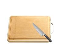 Tabla de cortar de doble cara para cocina,Tabla de cortar de madera de doble cara, tabla de cortar alimentos de madera de doble cara con asa, tabla de cortar de acero inoxidable para ayudar a hornear