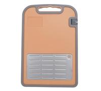 Tabla de cortar de doble cara y bandeja para descongelar |Tabla de descongelación con agarre seguro de grado alimenticio para carne/verduras/frutas |Tabla de cortar de cocina (M)