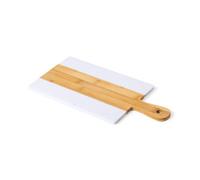 Tabla de Cortar de Madera Bambú y Extracto de Mármol Edición Limitada, 38 x 18 cm, Exclusiva Tabla de Cortar Premium Para Queso, Embutido, Fruta, Verdura, Pan