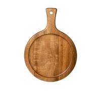 Tabla de cortar de madera, bandeja de servir de madera de acacia con asa, tabla de embutidos para cocinar y entretener, diseño duradero y elegante