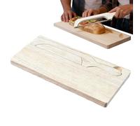Tabla De Cortar De Madera | Con Ranura Utensilios De Hornear Grandes | Juego De Tablas De Cortar De Madera Y Bol Para Pan,Para Barra Casera Pastelería Postre Hogar Tienda Restaurante Encimera Panadero