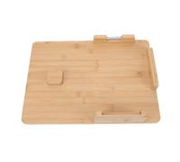 Tabla de cortar de madera de bambú con una sola mano, herramienta de cocina multifuncional con tope para pan para uso doméstico, ideal para personas mayores y con movilidad