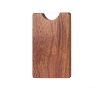 Tabla de cortar de madera de ébano de alta calidad, bloque de corte de cocina de doble cara de 25 mm de grosor con soporte de flujo de aire para cocinar en casa (S)