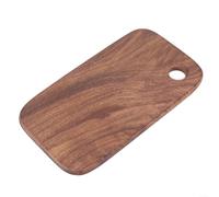 Tabla de cortar de madera de nogal natural para camping, picnic y cocina, portátil, colgante, bordes redondeados lisos, 18 x 12 x 1 cm (S (15,5 x 8,5 x 1))