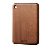 Tabla de cortar de madera de sándalo, bloque de cortar grueso para cocina, suave para frutas, verduras, carne, elegante bandeja para servir, 20 x 30 cm (28 x 40 x 2,5 cm)