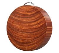 Tabla de cortar de madera extra gruesa con mango de acero inoxidable, tabla de cortar de madera maciza de alta calidad y bandeja para cuchillos para el hogar, cocina, 46 x 5 cm, y elegante diseño