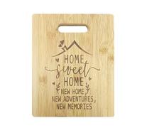 Tabla de cortar de madera grabada reversible de doble cara para tareas de cocina y viajes, aventura, camping, cocina