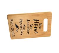 Tabla de cortar de madera multiusos, bandeja reversible para servir para cocinar y acampar, juego de cocina