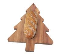 Tabla de cortar de madera para árbol de Navidad, bandeja para servir charcutería con asa, plato de verduras para queso, decoración de vacaciones de cocina, perfecta para entretenimiento y fiestas de