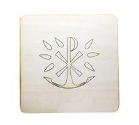 Tabla de cortar de madera religiosa católica con grabado para Año Nuevo, Halloween, Pascua, Día de Acción de Gracias, tapa de copa sagrada católica, adornos de madera, decoración del hogar, tabla de