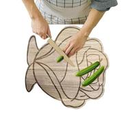 Tabla de cortar de madera, tabla de cortar de madera, tabla de queso de madera con diseño floral de rosas | Tabla de cortar de madera para pan y verduras