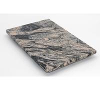 Tabla de cortar de piedra, bandeja para servir, tabla de cocina, placa de piedra, posavasos, 2 tamaños (Juparana China brillante, 30 x 20 cm)